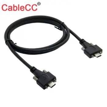 

Xiwai USB 3.1 Type-C Dual Screw Locking to Locking USB-C 10Gbps Data Cable 1.2m Panel Mount Type