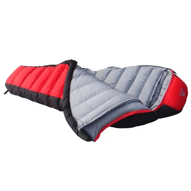 

Ultralight Duck Down Sleeping Bag Splicing Spring Autumn Outdoor Camping Hiking Tourism Mummy Sleeping Bag