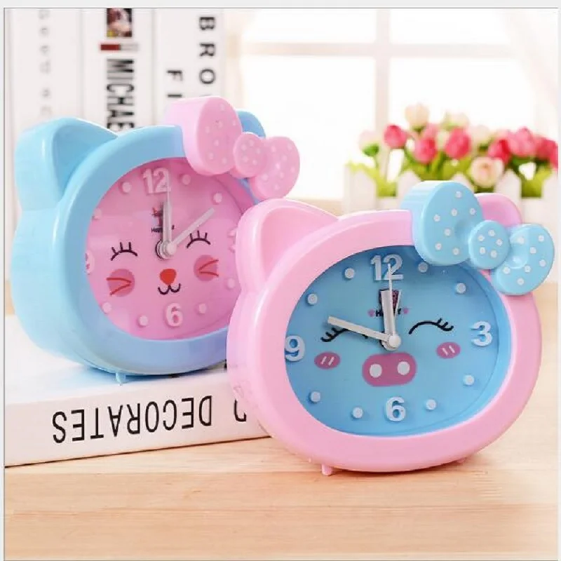 

New Home Portable Cute Silicone Mini Dial Number Colorful Desk Alarm Clock