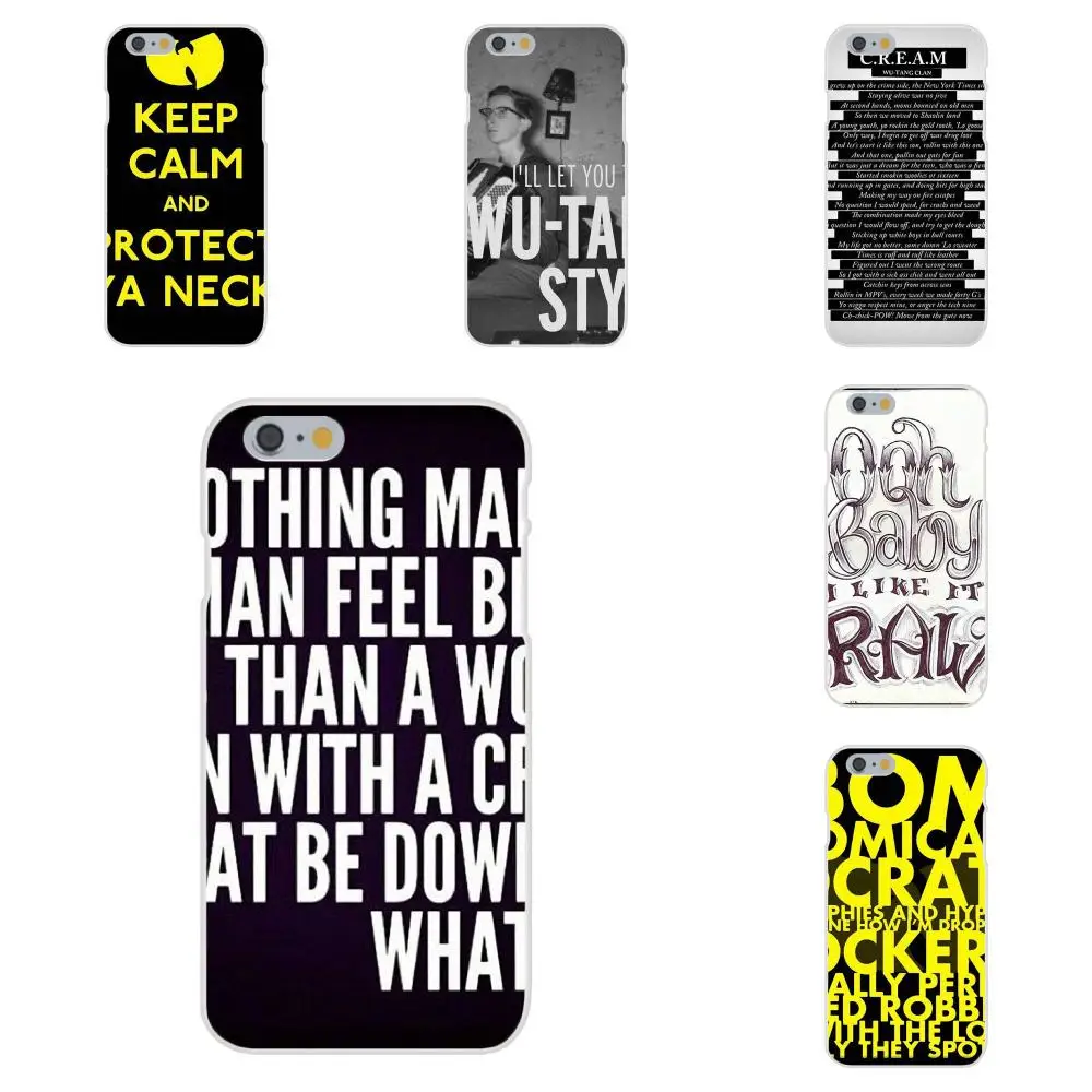 Мягкий резиновый чехол для телефона из ТПУ Wu Tang Clan Song Name Quote Apple iPhone 4 4S 5 5C 5S SE 6 6S 7 8