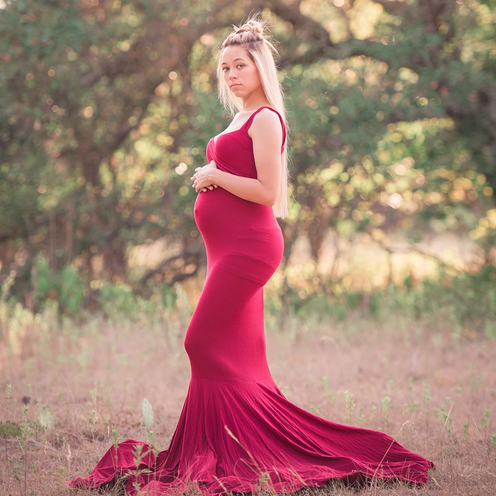 D&J Soft Cotton Maternity Dress Shoulder-Strap Billowing Dresses Maternity Photography Props Shoot Video For Pregnant Woman D&J Soft Cotton Maternity Dress Shoulder-Strap Billowing Dresses Maternity Photography Props Shoot Video For Pregnant Woman