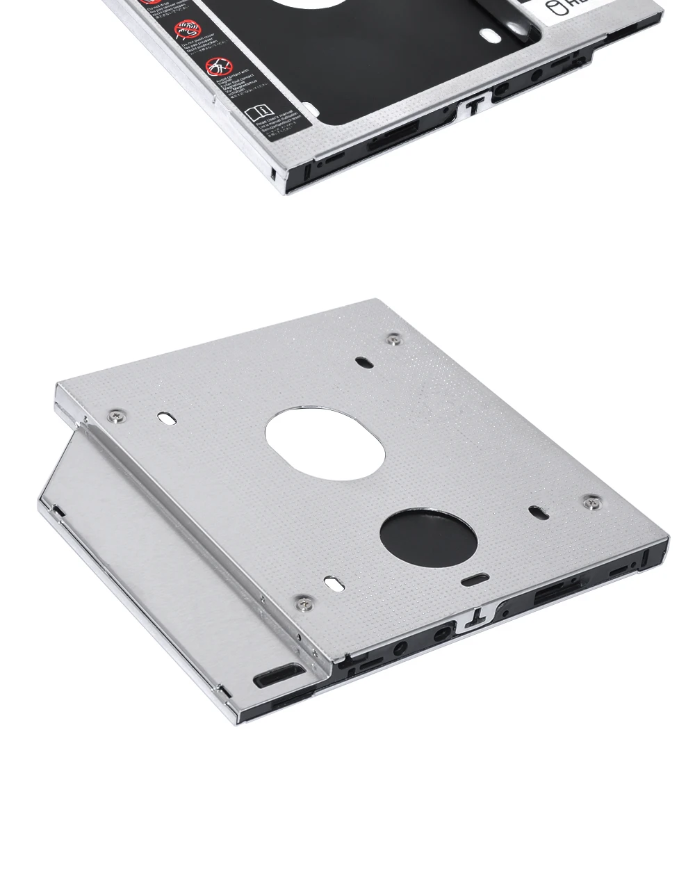 laptop hard disk external case 2nd HDD Caddy SATA 3.0 To SATA 2.5" SSD HDD Case 9.5mm Universal Aluminum Metal Material For Laptop ODD CD-ROM DVD-ROM OptiBay computer hard drive box