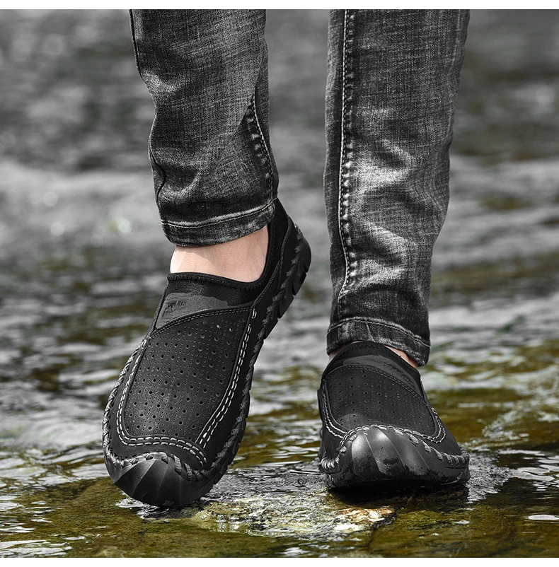 CIMIM Brand Business Men handwork casual leather shoes 38-48 Large size luxury fashion Office Driving shoes Men Loafers