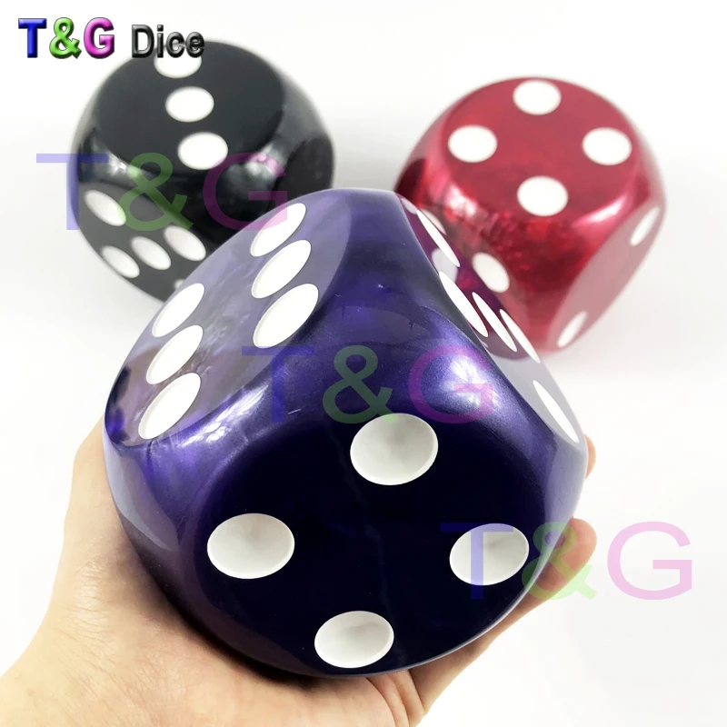 Jumbo Dice T& G Высокое качество 75 мм красный мраморный эффект украшение дома для подарка