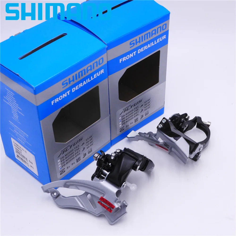 Передний переключатель передач Shimano FD M2000 MTB для 27 скоростей нижнего/верхнего