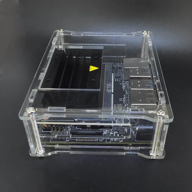 GeeekPi Clear Acrylic Case with Cooling Fan for NVIDIA Jetson Nano Developer Kit