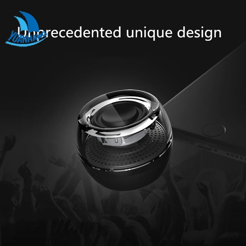 Портативный HI-FI 3D Surround 3.5 мм Aux Аудио Разъем Mini Беспроводной Круглой Формы Мощный