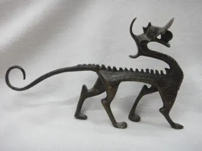 

Wonderful chinese tibet bronze dragon statue (A0314)