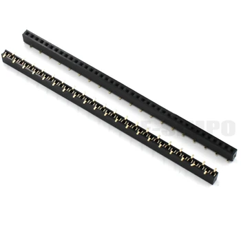 

100pcs 2.0mm Pitch female header 1X10/40P PH4.3 single row right angle SMT gold-plated