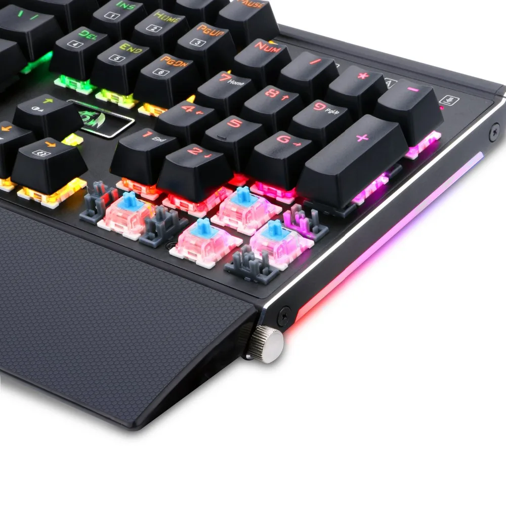 Механическая клавиатура с RGB подсветкой игровая синими механическими
