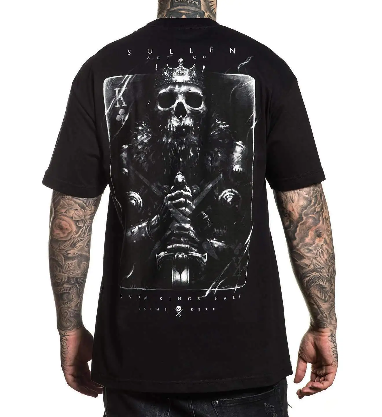 

Sullen Kings Fall Black Skull Tattoo Artist Jamie Kerr T Shirt M-3xl UK