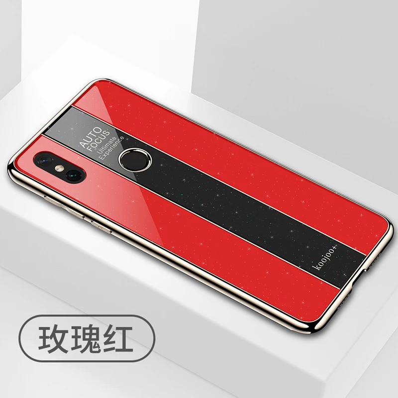 Чехол YonLinTan чехол для Xiaomi MI Max 3 Max3 Mix 2 2S роскошный блестящий из закаленного стекла