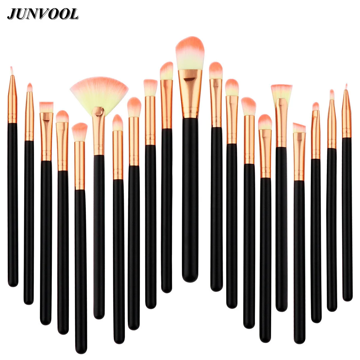 20pcs A Set of Brushes for Make up Professional Pink Hair Eye Shadow