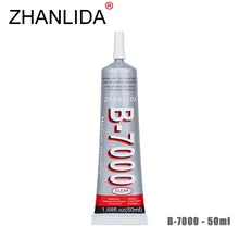 ZHANLIDA B-7000 50ml Transparent Epoxy Resine Adhesive Rhinestones DIY Decoration Cloth Shell Phone Frame B7000 Glue Gun