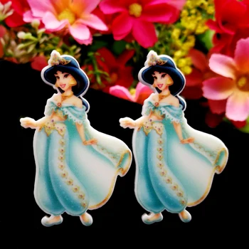 

40pcs/Lot 44x26mm Flat Back Resin Planar Cabochon Cartoon Character DIY Flatback Scrapbooking Accessories Decor