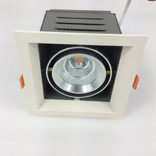 Квадратная решетка потолочный светильник 9 Вт 15 Вт 25 Вт 40 Вт регулируемый без бликов светильник встраиваемый