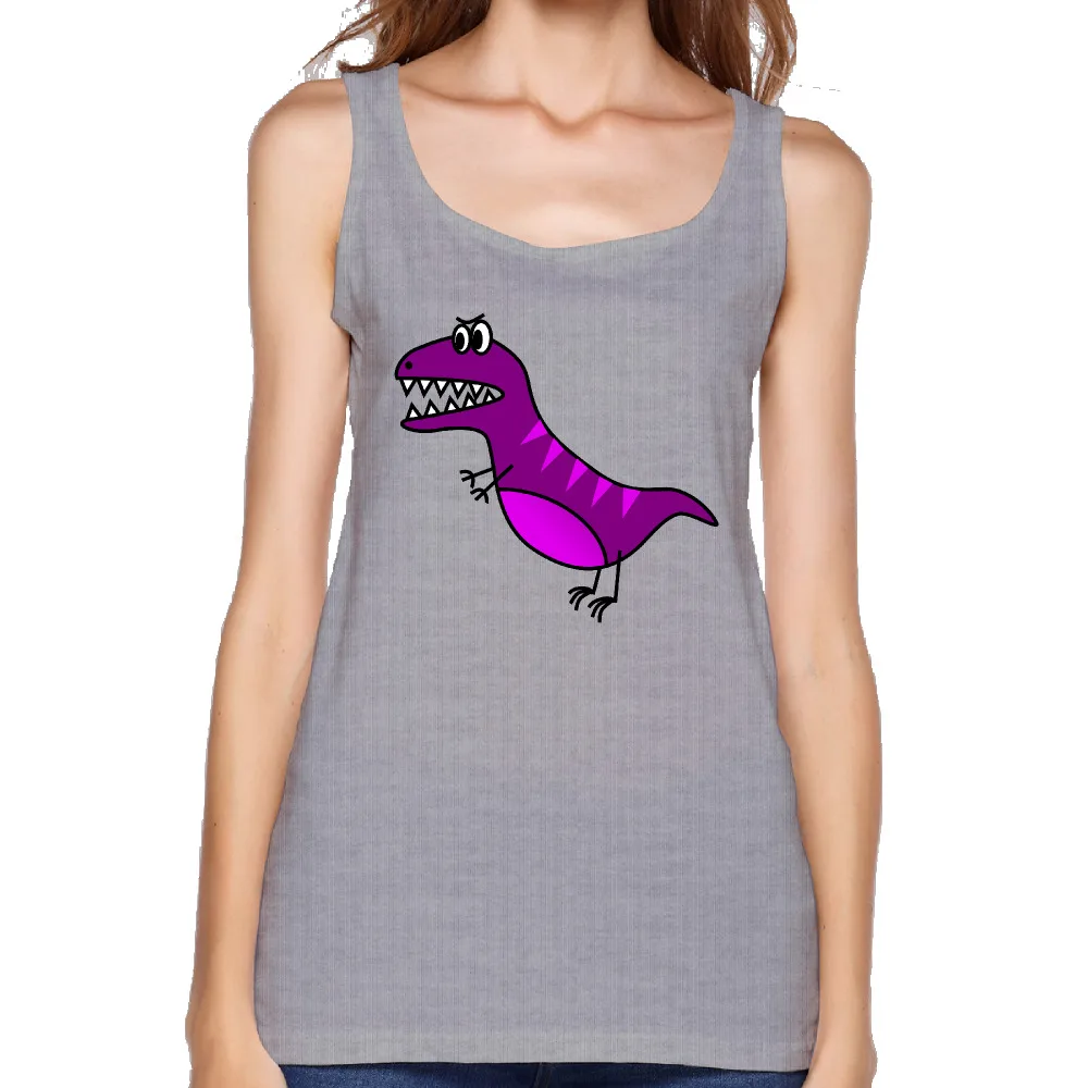 dinosaur Women Tee Femmes Tumblr Sexy Customized Tank Tops women Sleeveless Sale High Harajuku