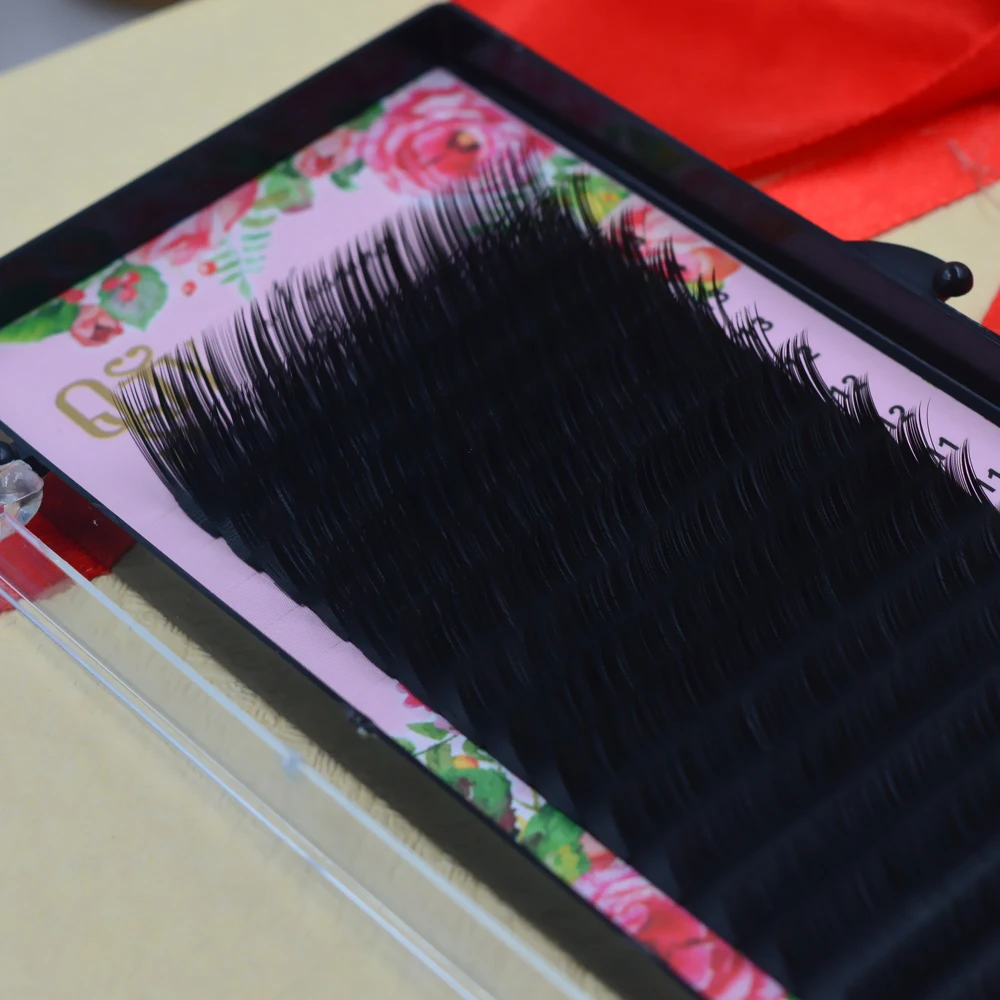 

QSTY 16rows/case 7 15mm mix in one tray synthetic individual eyelash extension