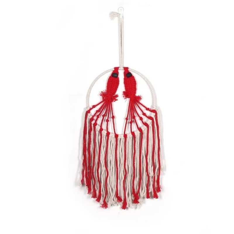 Fashion Handmade Cotton Rope Home Decoration Accessories Wall Art Bohemian Tapestry Sofa Background Bedside Room Decor 3