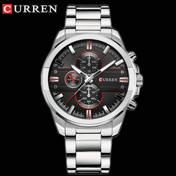 

CURREN Classic Stainless Steel Strap Watches Men Military Analog Quartz Wristwatch For Mens Clock Casual Male Watch erkek saati