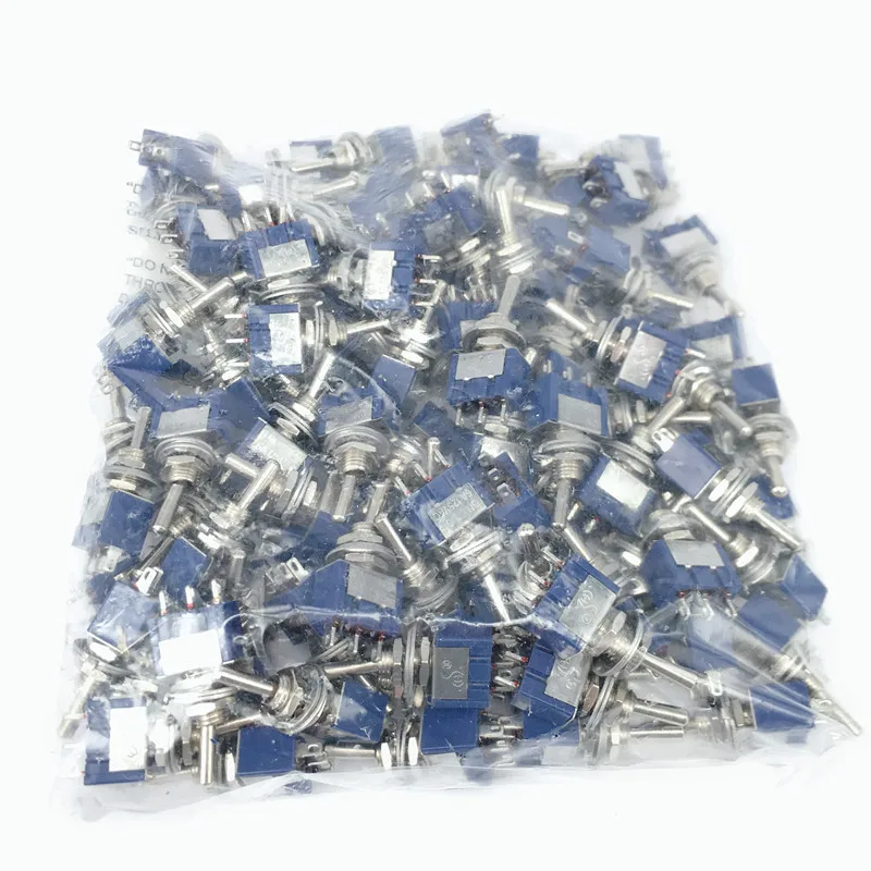 100PCS ̴ 6A 125VAC SPDT MTS-102 3  2 ġ On-on  ġ 