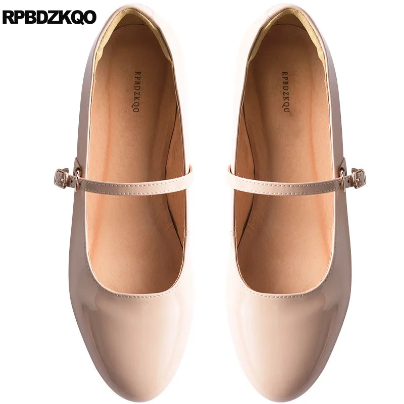 nude mary jane shoes