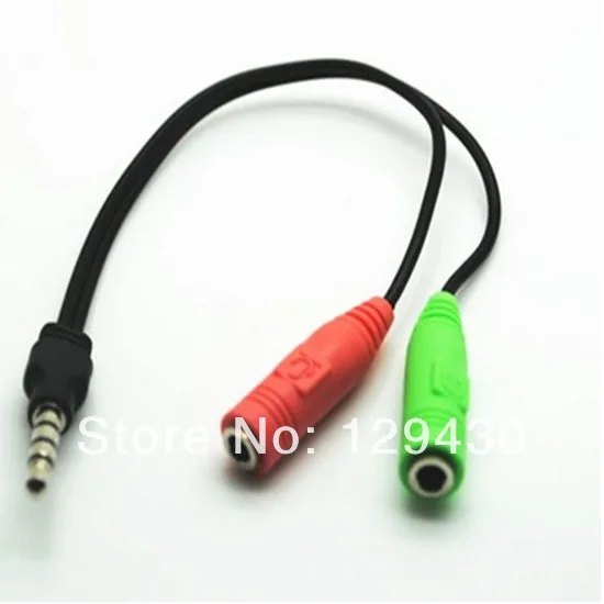 Stereo Audio Cable Adapter Jack 500pcs 
