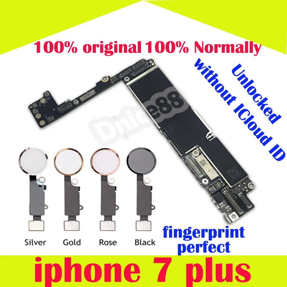 

Original 32GB, perfect fingerprint, no Icloud ID, high quality for Apple 7plus motherboard.