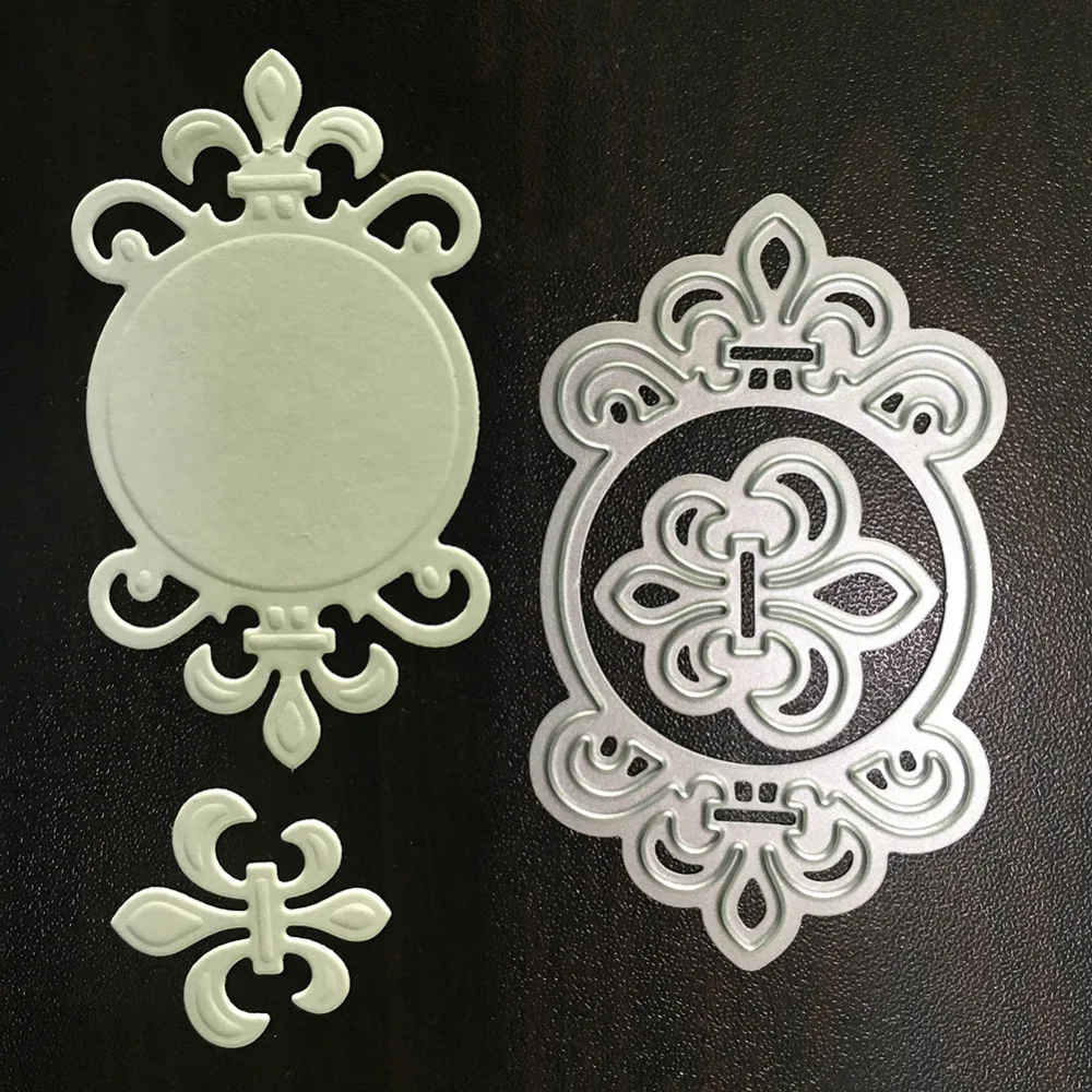 

51*83mm Mirror Etched Frame Metal Cutting Dies Stencil for DIY Scrapbooking Photo Album Embossing Paper Cards Decorative Crafts