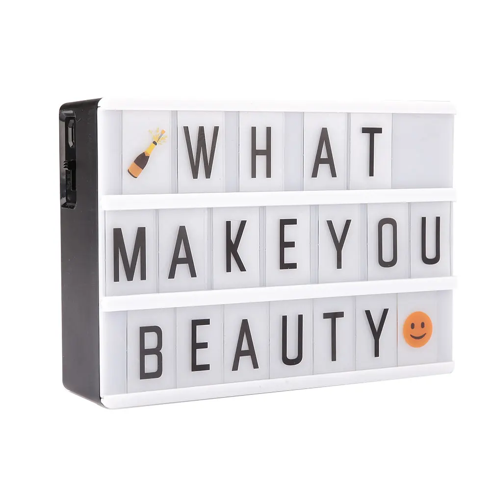

90PCS Replacement Letters Sign for A6 Cinema Letter Light Box Board Gift