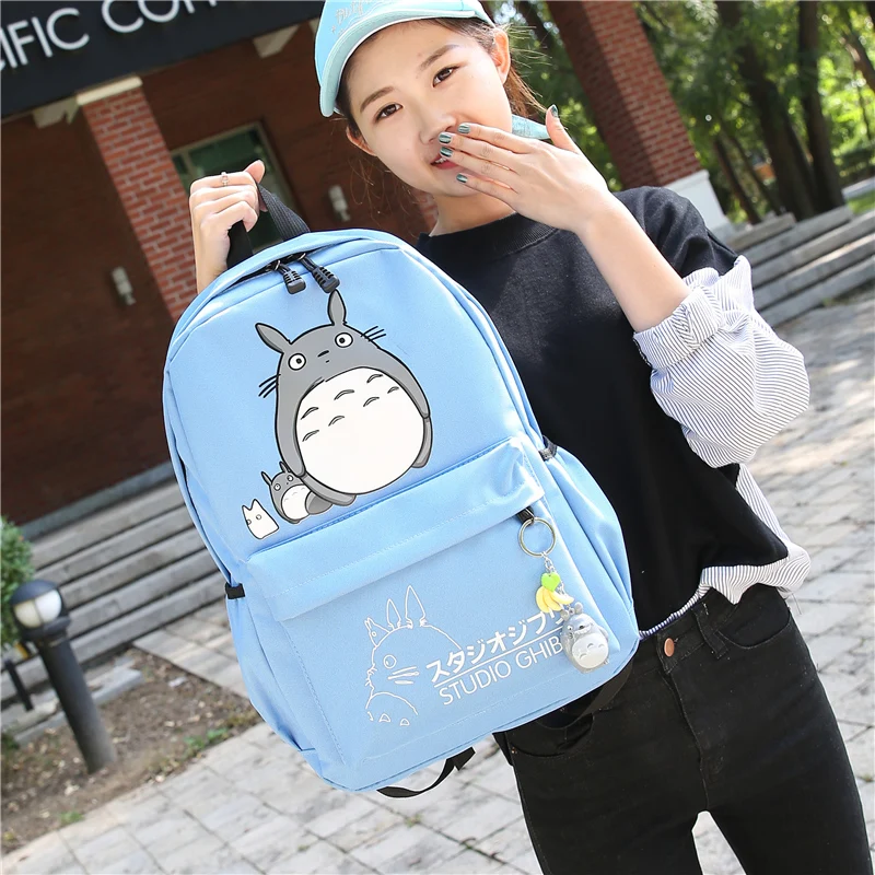 Дропшиппинг Тоторо рюкзак 3d печать путешествия мягкий рюкзак для женщин Mochila школьный космический рюкзак ноутбук рюкзаки для девочек Новинка