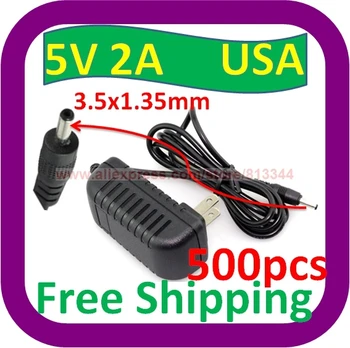 

500 pcs Free Shipping 2A New AC Power Adapter Home Wall Charger for Cruz Tablet T301 PC PSU