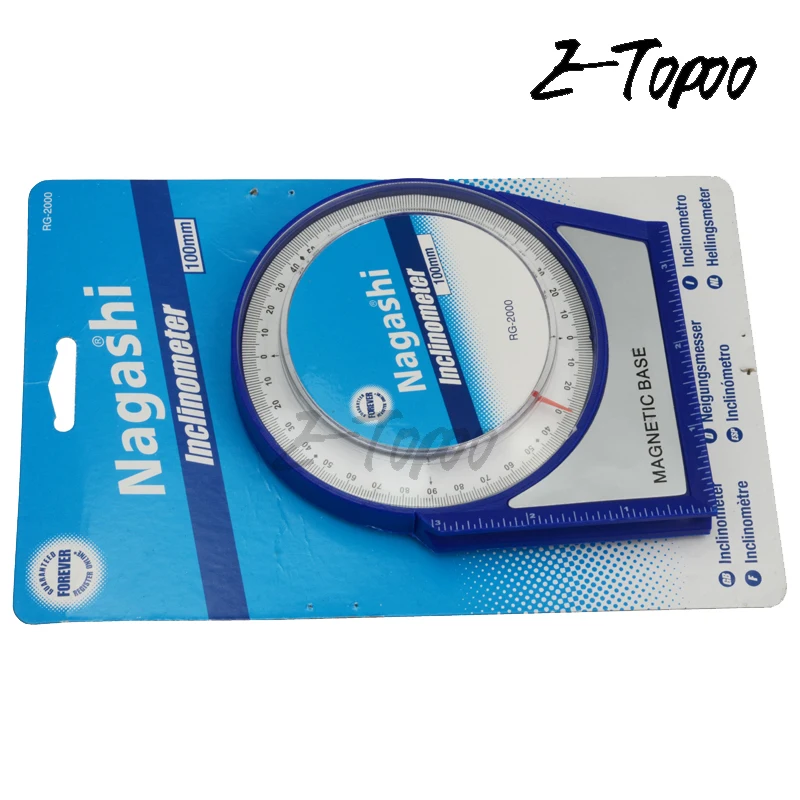 100mm Inclinometer with magnetic base measure level Angle Slope Finder Level Gauge Tilt Sensor