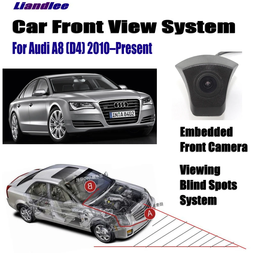 

Liandlee Car Front View Camera / 4.3" LCD Screen Monitor For Audi A8 (D4) 2010-Present 2015 2016 2017/ Cigarette Lighter Switch