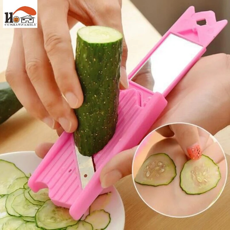 

CUSHAWFAMILY Creative Kitchen gadgets fruit & vegetable knife Manual Cutter cucumber Slicer Crusher peeler home Tools
