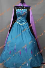 Free shipping New Arrival Custom Made High Quality Princess Elsa Dress cosplay costumes 002