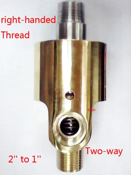 

1-1/4'' to 1/2'' Two-way Left-handed thread rotary joint bidirectional cooling water rotating connector brass swivel fitting
