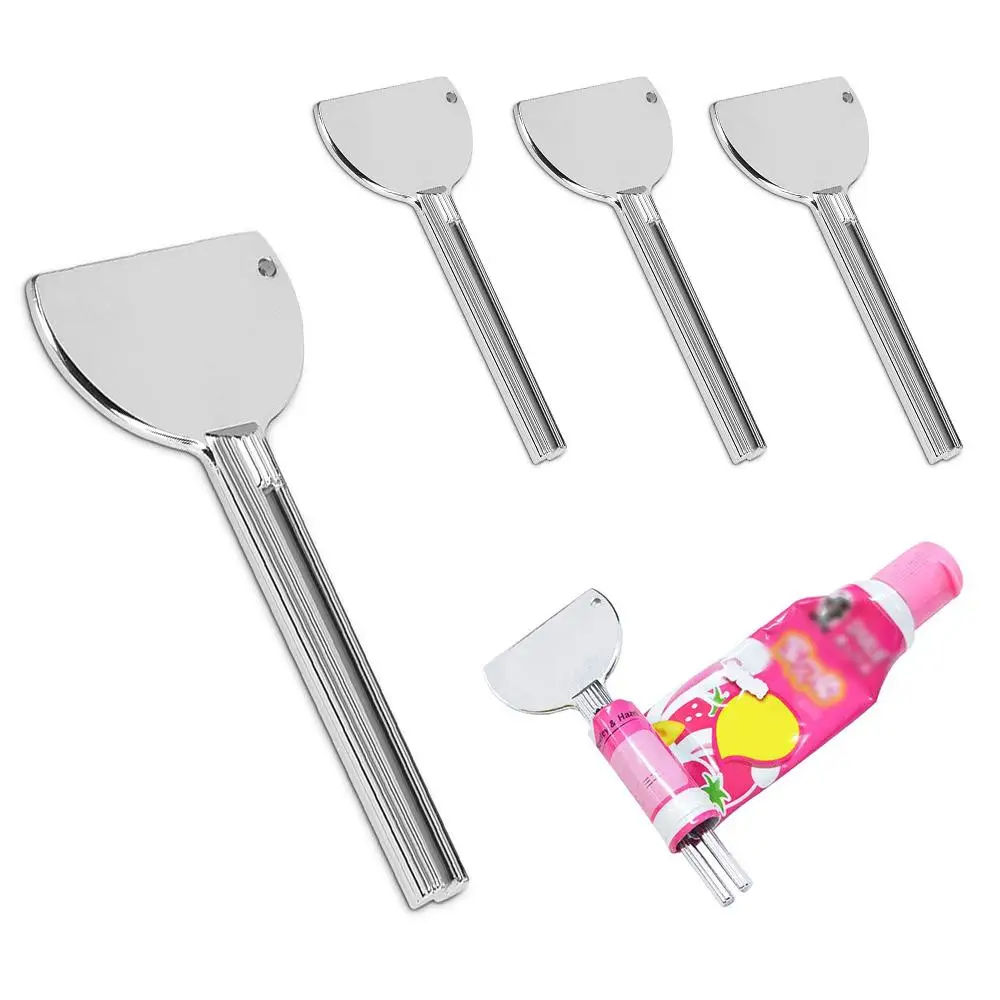 

Stainless Steel Metal Tube Toothpaste Squeezer Tube Bathroom Hair Color Dye Cosmetic Paint Squeezer Dispenser For washroom