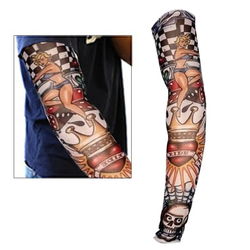 2 шт. крутая эластичная имитация тату на руку временные дизайны боди-арт теплые для мужчин и женщин