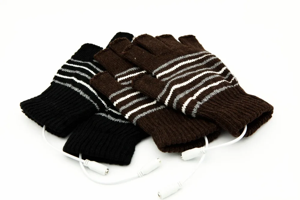 Новый 5 В USB Powered нагрева с подогревом зимой руки теплые перчатки моющиеся пальцев зима рук теплые перчатки аскери Eldiven