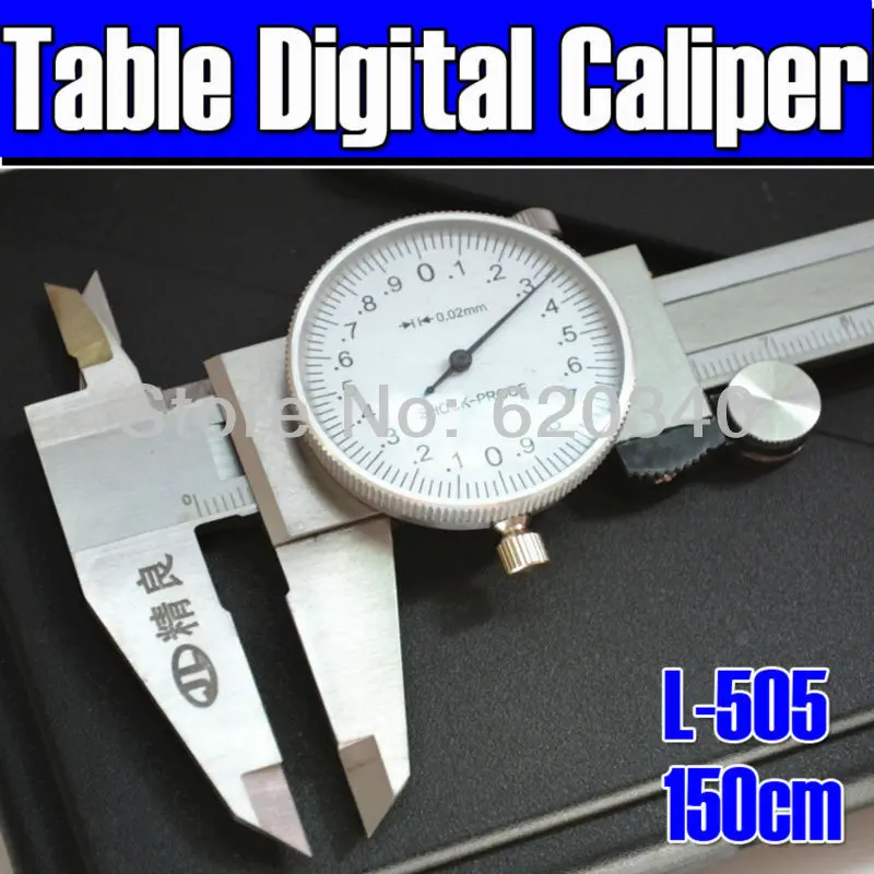 

Free shipping L-505 0-150mm/6" Metal housing Dial Caliper, Dial Vernier Caliper New style,high quality!