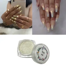 Tessie shop, золотой пигмент для ногтей в виде русалки, хромовые шпильки, для дизайна ногтей, пигмент для ногтей в виде русалки