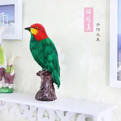 Новые зеленые птица модель моделирование зеленый страуса подарок украшения сада около 18,5x11 см s2916