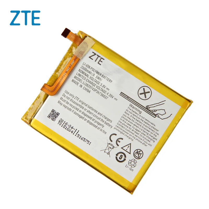 

Original ZTE Li3825T43P3h736037 Phone battery For ZTE Blade A2 Blade V7 Lite Dual SIM BV0720 2500mAh