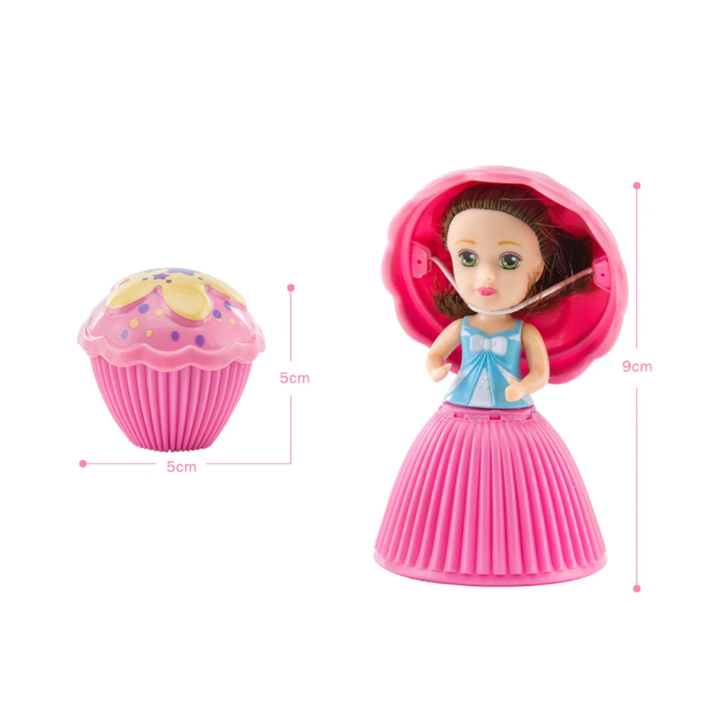 Kawaii кекс куклы принцессы 9 см сюрприз кукла Deformable Bonecas игрушки для детей подарок