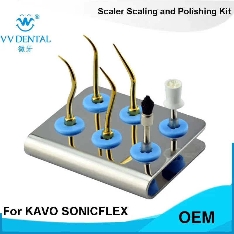 

5 pcs KASPKG tooth polishing scaling kit fit Kavo SONICflex 2003 Koment Sirona Siroair airscaler proxeo air scalers