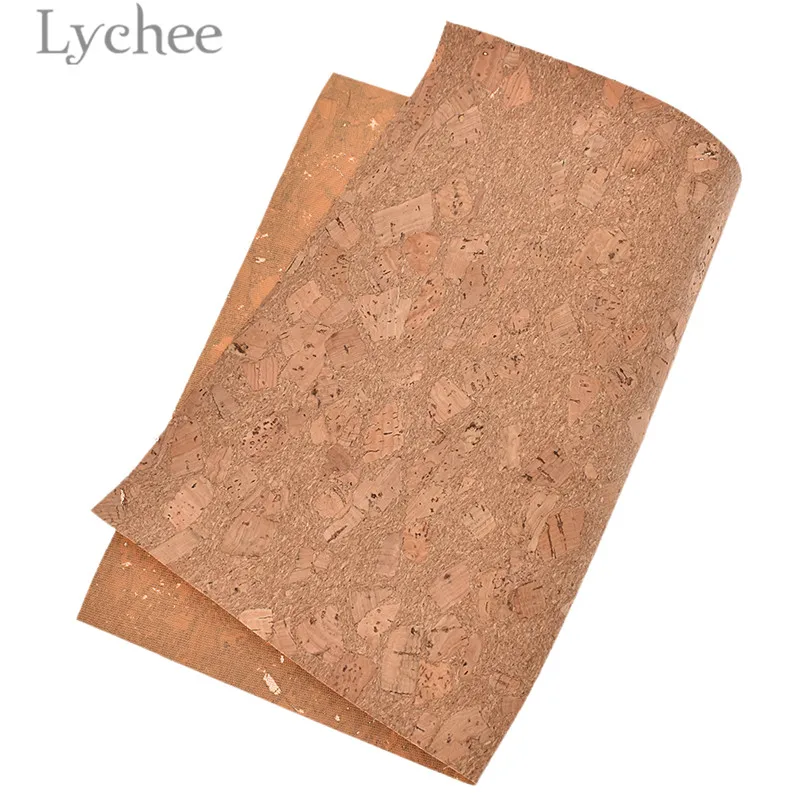 Lychee Life 29x21 см A4 винтажный цветочный узор мягкий пробковый материал высокое качество Синтетическая Кожа DIY материал для сумок одежды - Цвет: 2