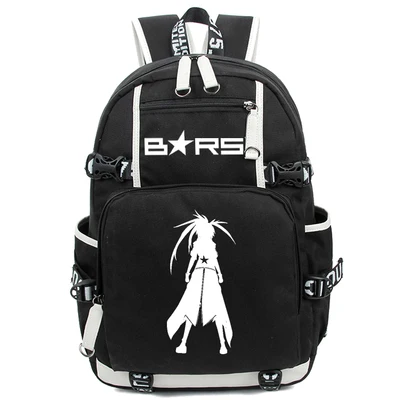 Hot Anime Black rock shooter Rugzak Cosplay Fashion BRS Canvas Tas Lichtgevende Schooltas Reistassen Hot Anime Black rock shooter Rugzak Cosplay Fashion BRS Canvas Tas Lichtgevende Schooltas Reistassen
