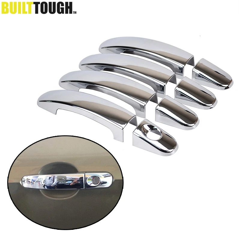 

ACCESSORIES FOR 2013 - 2017 FORD ESCAPE / KUGA 2 CHROME OUTER DOOR HANDLE COVER DOOR CATCH TRIM MOLDING OVERLAY 2014 2015 2016