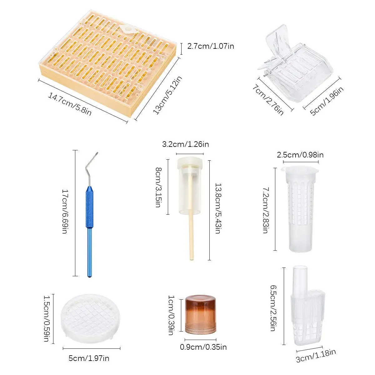 DLKKLB полный набор для пчел, королевы, чашка для выращивания, система, пчеловодство, ловушка для пчел, клетка для пчел, хранитель, инструменты